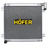 Радиатор двигателя  Газель  Бизнес алюминиевый Cummins  / HOFER / HF 708 444
