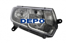 Фара RENAULT Sandero 2014- черная / DEPO / правая 551-11A2R-LDEM2