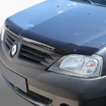 Дефлектор капота Renault Logan 2004-2014 / VORON GLASS / Евро-крепеж MUKH0328