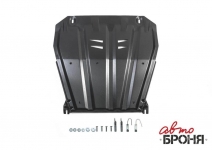 Защита картера и КПП Nissan Qashqai 2016- / XTrail 2007- / Renault Koleos 2008- / АвтоБРОНЯ / 111.04158.1