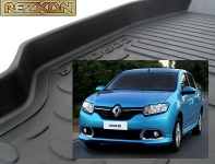 Коврики в салон резиновые RENAULT Sandero-2 2014- / REZKON / 1029025300