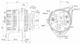 Генератор ГАЗ 3307 / ПРАМО / 110А 3022.3771