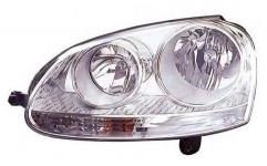 Фара VW GOLF V / JETTA 2005- с моторчиком хром / DEPO / левая 441-1171L-LDEM1
