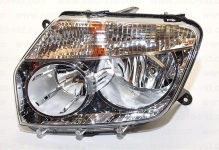 Фара RENAULT Duster 2010-2015 хром / ALRU BOSCH / левая 676512095