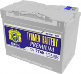 АКБ   77Ah 680A 278х175х190 / TYUMEN BATTERY / PREMIUM полярность ПРЯМАЯ 6CT-77RA