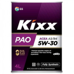Масло Kixx PAO 5W30 A3/B4 SN VW502/505 / 4L