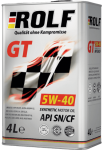 Масло ROLF GT 5W40 SN/CF A3/B4 / 322229 4L