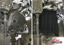 Защита бензобака Renault Duster 4WD 2011-2015 2015- / Renault Kaptur 2016- / NissanTerrano 4WD 2016- / АвтоБРОНЯ / 111.04718.1