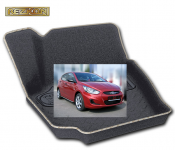 Коврики в салон 3D ворс HYUNDAI Solaris 2010- / REZKON / 4020050100
