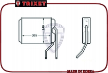 Радиатор печки DAEWOO Nexia 1994- Espero / TRIXET / T2098P