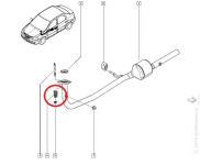 СВ    Пружина крепления глушителя LOGAN / Renault / 7700701831