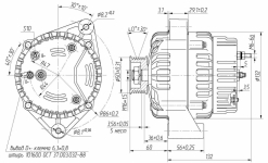 Генератор  Газель  ЗМЗ-405 / ПРАМО / 100А 5122.3771-10