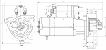 Стартер ГАЗ-3309 / ПРАМО / (24V 7.0кВт) 8932.3708