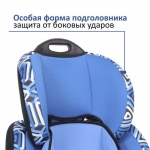 Автокресло детское 1,2,3 группа 9-36кг цвет геометрия / AZARD / KRES0459