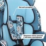 Автокресло детское 1,2,3 группа 9-36кг цвет геометрия / AZARD / KRES0459