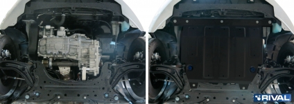 Защита картера и КПП Ford Fiesta 2008-2015 2015- / АвтоБРОНЯ / 111.1805.2